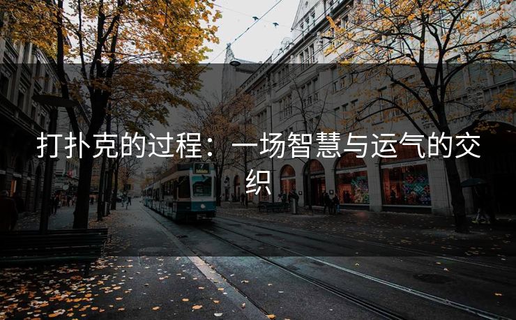 打扑克的过程：一场智慧与运气的交织